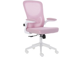 Cadeira-Giratoria-Diretor-tela-Rosa-ANM207 D-base-cinza-lateral